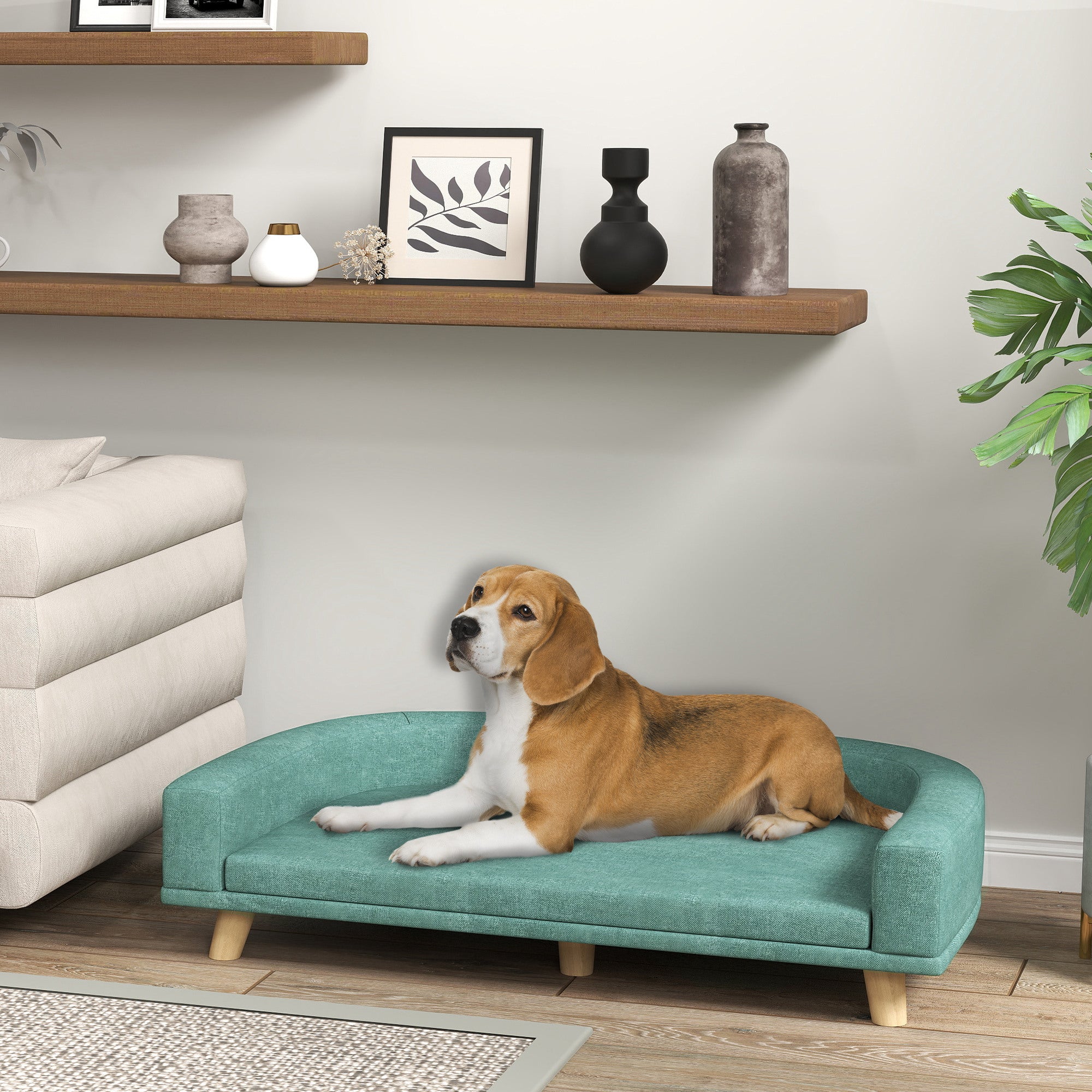 Dog Sofa Couch Bed with Washable Cushion for Large Dogs