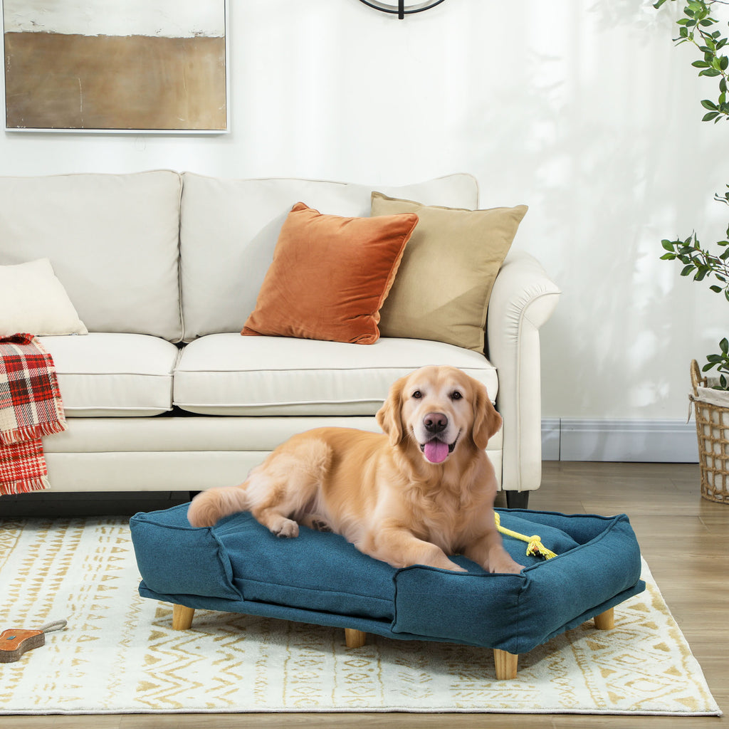 Dog Sofa Couch Bed with Washable Cushion for Large Dogs