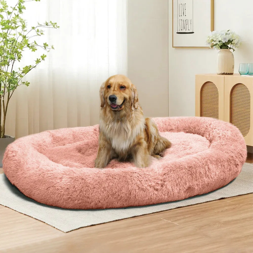 Large Dog Bed 67x43x8 Inches - Super Soft, Machine Washable & Portable With Handles, Non-Slip Bottom For Safety
