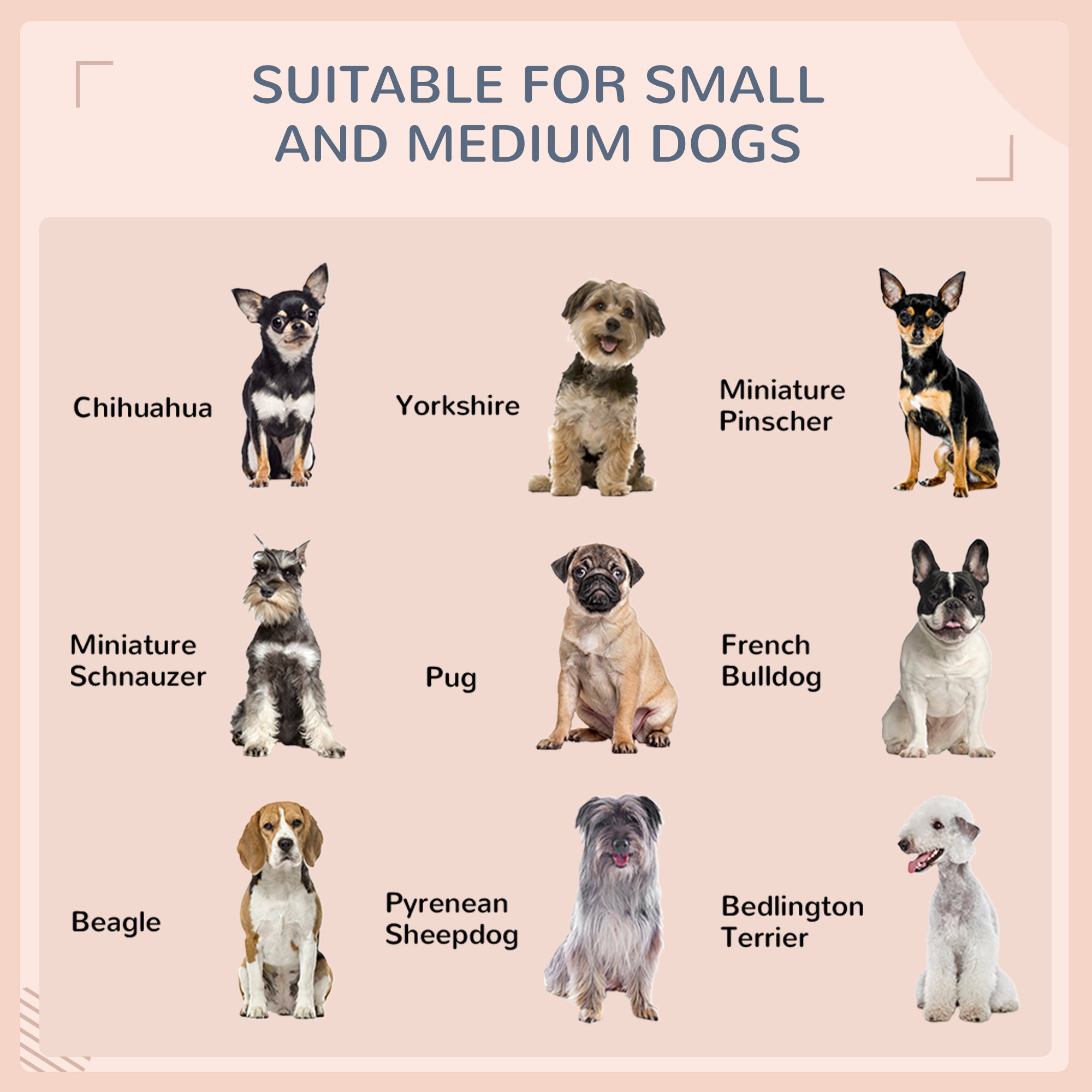 Outdoor Dog Bed Extendable Wicker Dog Bed w/ Waterproof Roof, Soft Cushion, for Small and Medium Dogs, Cream White