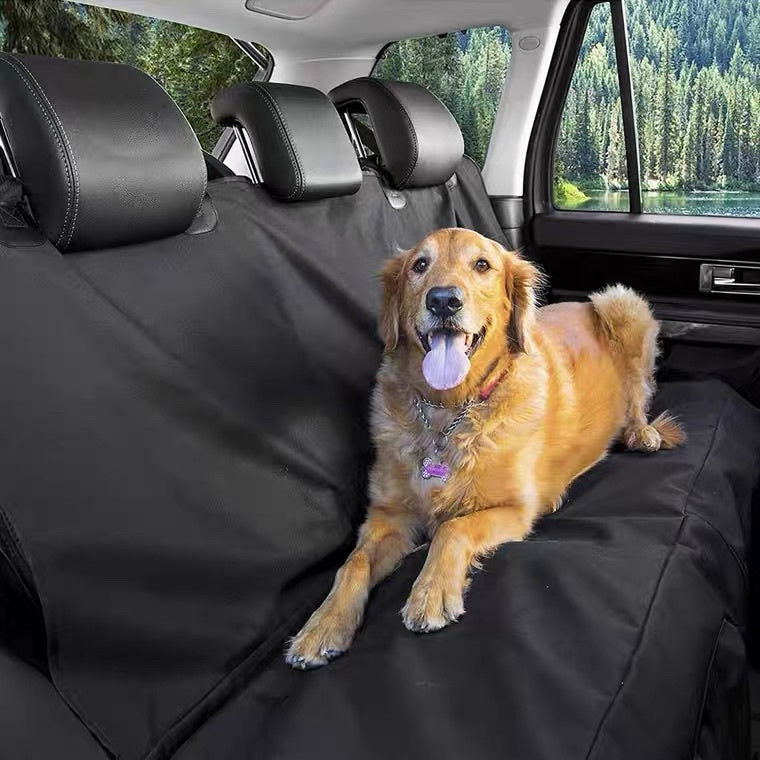 Extra Large Car Cushion, Portable Protective Pad With 4 Handles, Foldable Travel Gadget, Interior Dirt-resistant Mat, Waterproof, Universal For Dogs In The Back Seat.