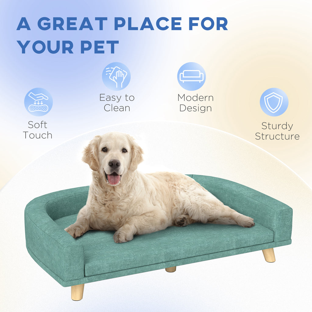Dog Sofa Couch Bed with Washable Cushion for Large Dogs
